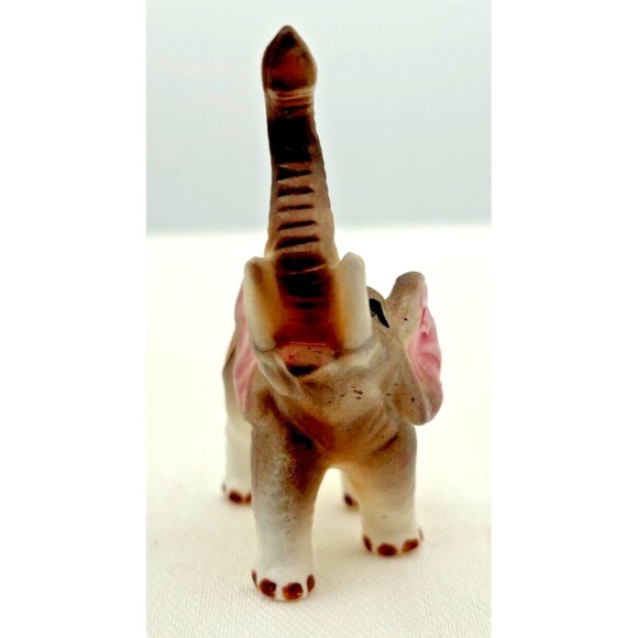 Vtg Elephant Family Trunks Up‎ Figurine Lot of 3 Bone China Ceramic Japan 1960s - Picture 6 of 16